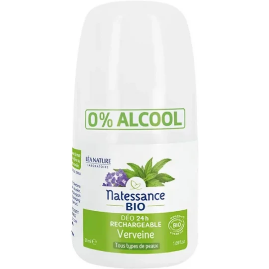 Natessance Déo 24h Verveine Bio Rechargeable 50 ml