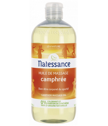 Natessance Huile de Massage Camphrée 500 ml