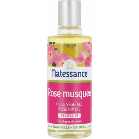 Natessance Huile de Rose Musquée Réparatrice et Anti-Âge 100 ml