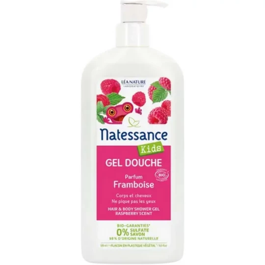 Natessance Kids Gel Douche Framboise 500 ml