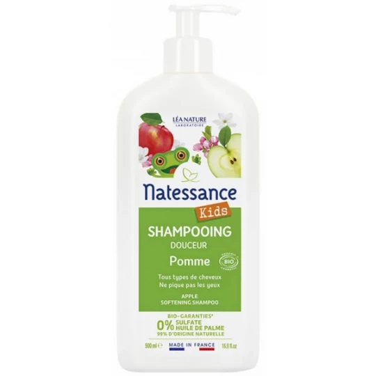 Natessance Kids Shampoing Douceur Pomme Bio 500 ml
