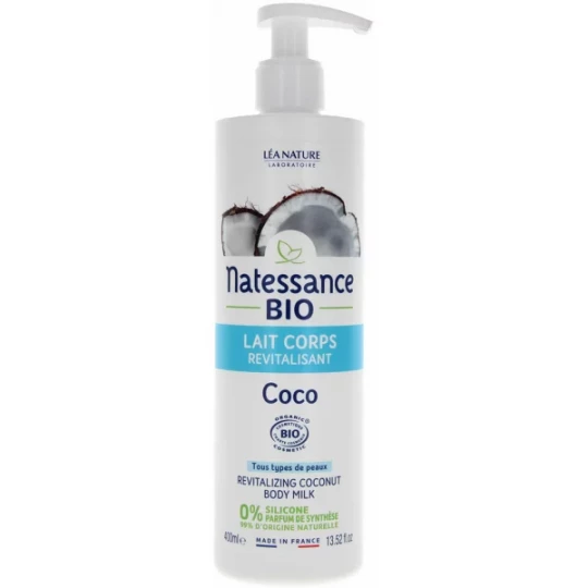 Natessance Lait Corps Revitalisant Coco Bio 400 ml