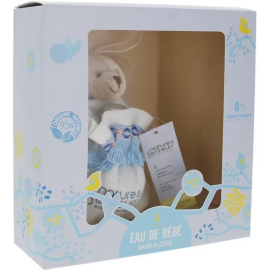 Nature et Senteurs Coffret Eau de Bébé Garçon 50 ml + Doudou