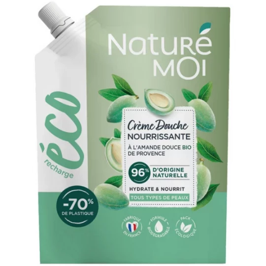 Naturé Moi Crème Douche Nourrissante Amande Douce Éco-Recharge 500 ml
