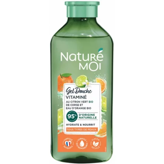 Naturé Moi Gel Douche Vitaminé Citron Vert et Orange Bio 250 ml