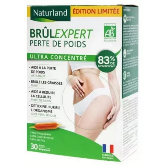Naturland Brûlexpert Perte de Poids Bio Ampoules 10 ml x 30