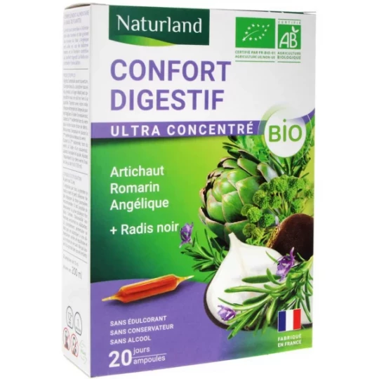 Naturland Confort Digestif Bio Ampoules 10 ml x 20