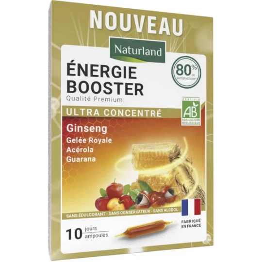 Naturland Énergie Booster Bio Ampoules x 10