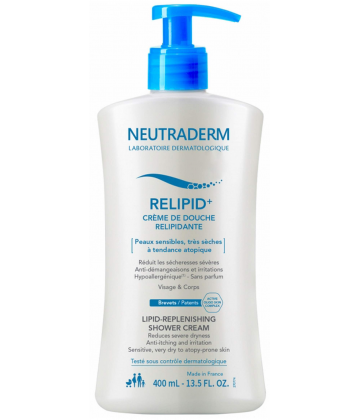 Neutraderm Relipid+ Crème de Douche Relipidante 400 ml