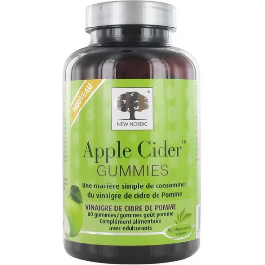 New Nordic Apple Cider Gummies x 60