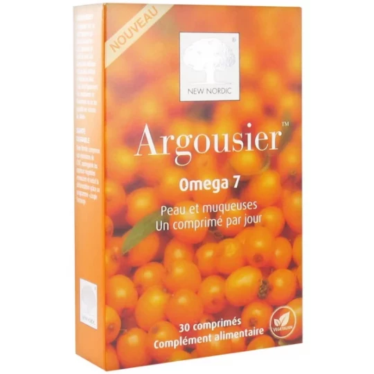 New Nordic Argousier Omega 7 Peau et Muqueuses Comprimés x 30