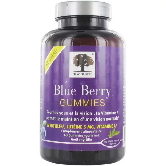 New Nordic Blue Berry Gummies x 60