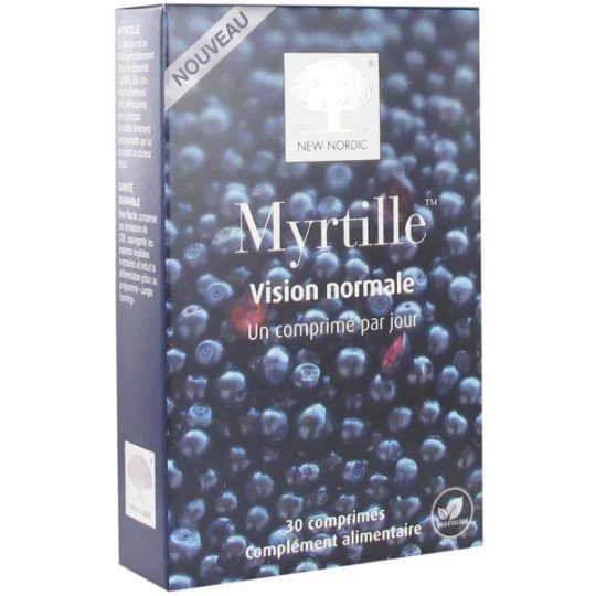 New Nordic Myrtille Vision Normale Comprimés x 30