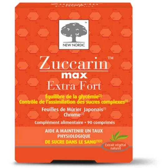New Nordic Zuccarin Max Extra Fort Comprimés x 90