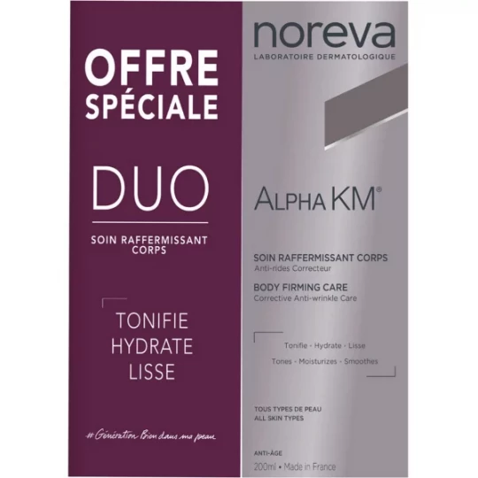 Noreva Alpha KM Soin Raffermissant Corps 200 ml x 2