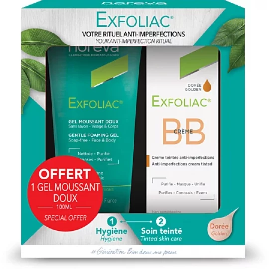 Noreva Exfoliac BB Crème Teinté 30 ml + Gel Moussant Doux 100 ml Offert - image 3