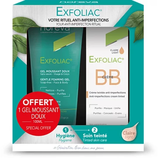Noreva Exfoliac BB Crème Teinté 30 ml + Gel Moussant Doux 100 ml Offert - image 5