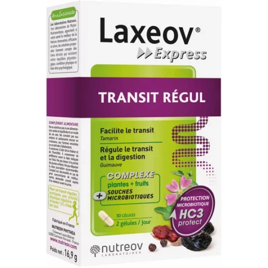 Nutreov Laxeov Express Transit Régul Gélules x 30