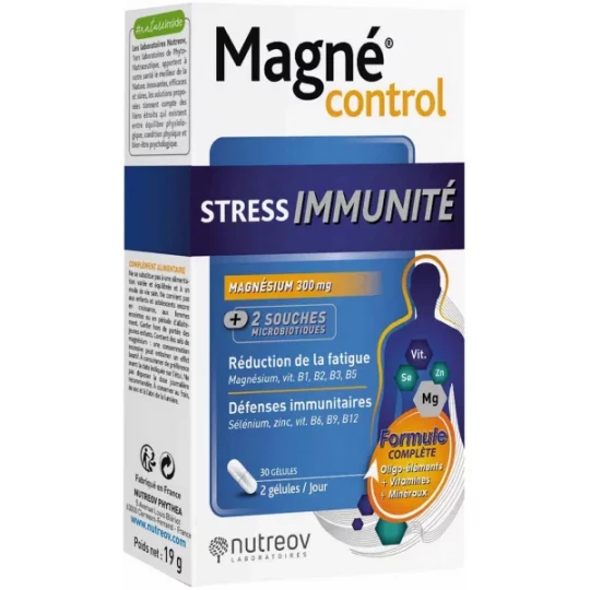 Nutreov Magné Control Stress Immunité Gélules x 30