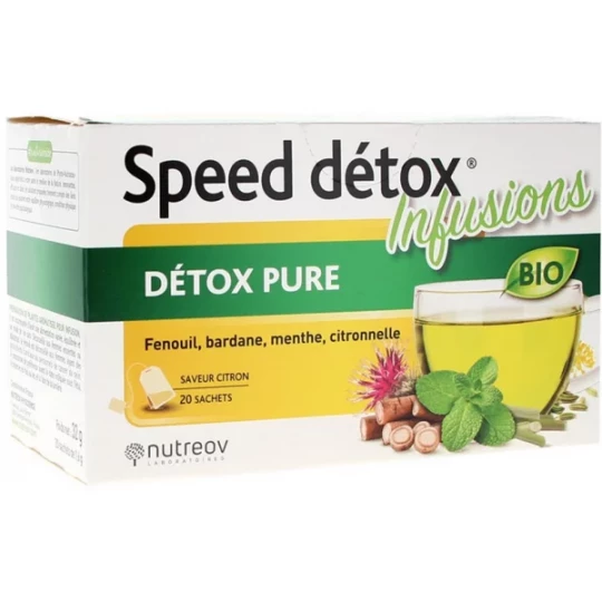 Nutreov Speed Détox Détox Pure Infusion Bio Sachets x 20