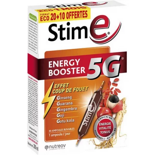 Nutreov Stim E Energy Booster 5G Ampoules x 20 + 10 Offertes