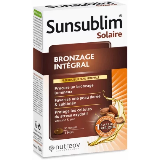 Nutreov Sunsublim Bronzage Intégral Peau Normale Capsules x 30