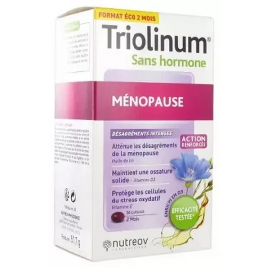 Nutreov Triolinum Sans Hormone Ménopause Capsules x 56