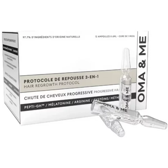 OMA & ME Protocole de Repousse 3 en 1 Ampoules x 12
