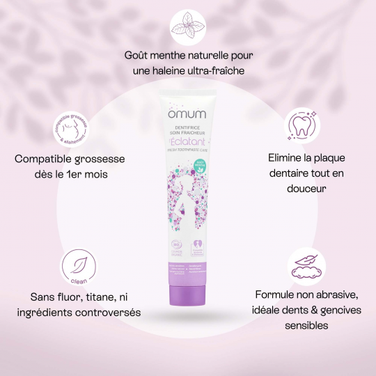 Omum Dentifrice Soin Fraîcheur Bio 75 ml - image 3