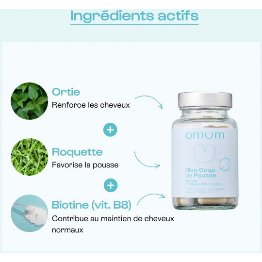 Omum Mon Coup de Pousse Nutricosmétique Gélules x 60 - image 5
