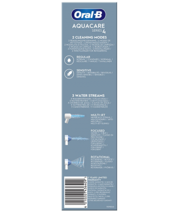 Oral'B Aquacare Séries 4 Hydropulseur Portable Avec Technologie Oxyjet