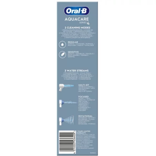 Oral'B Aquacare Séries 4 Hydropulseur Portable Avec Technologie Oxyjet - image 4