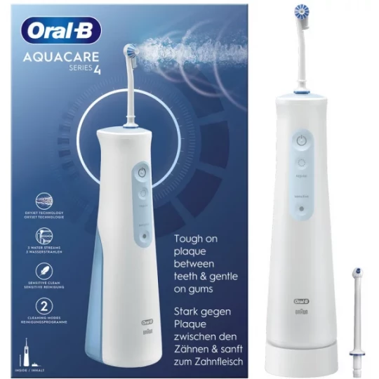 Oral'B Aquacare Séries 4 Hydropulseur Portable Avec Technologie Oxyjet