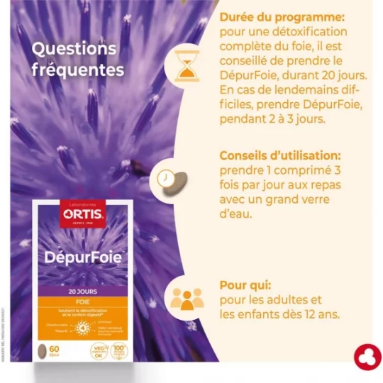Ortis Foie DépurFoie Comprimés x 60 - image 4
