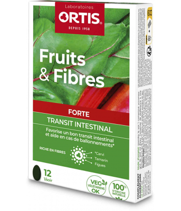 Ortis Fruits et Fibres Forte Transit Intestinal Comprimés x 12 - image 3