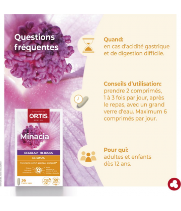 Ortis Minacia Regular Estomac Comprimés x 36 - image 4