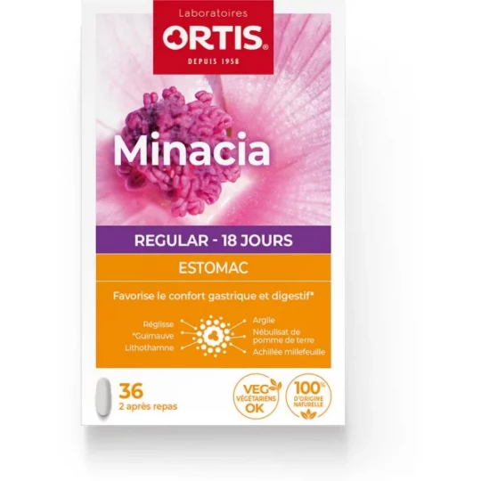 Ortis Minacia Regular Estomac Comprimés x 36