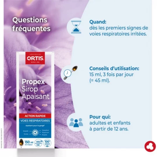 Ortis Propex Sirop Apaisant 150 ml - image 5