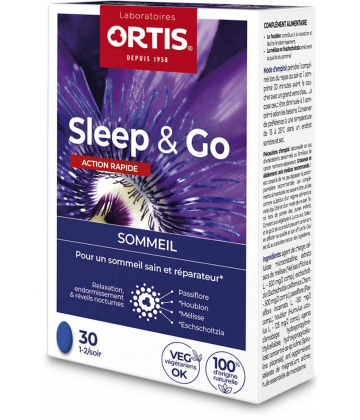 Ortis Sleep et Go Sommeil Action Rapide Comprimés x 30 - image 2