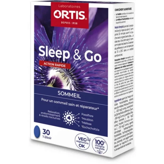 Ortis Sleep et Go Sommeil Action Rapide Comprimés x 30 - image 7