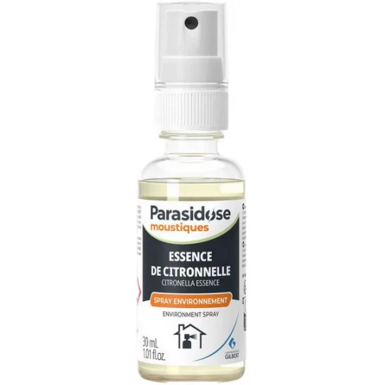 Parasidose Moustiques Spray Environnement Essence de Citronnelle 30 ml