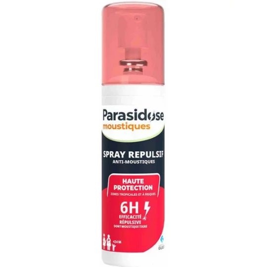 Parasidose Moustiques Zones Tropicales et à Risques Spray Anti-Moustiques 100 ml