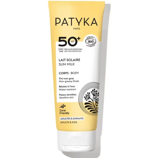 PATYKA Lait Solaire Corps SPF50+ Bio 100 ml