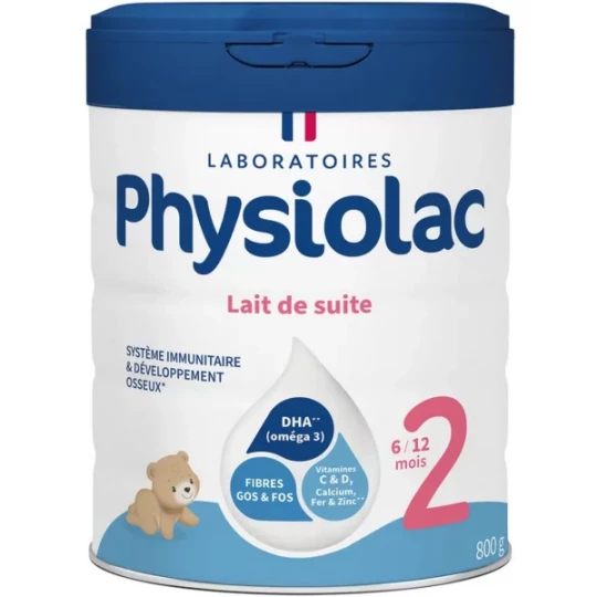 Physiolac 2 6 à 12 Mois 800 g