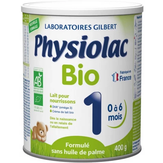 Physiolac Bio 1 0 à 6 Mois 400 g