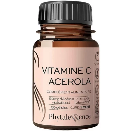 Phytalessence Vitamine C Acérola Gélules x 60