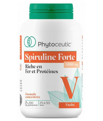 Phytoceutic Spiruline Forte 1000 mg Comprimés x 100