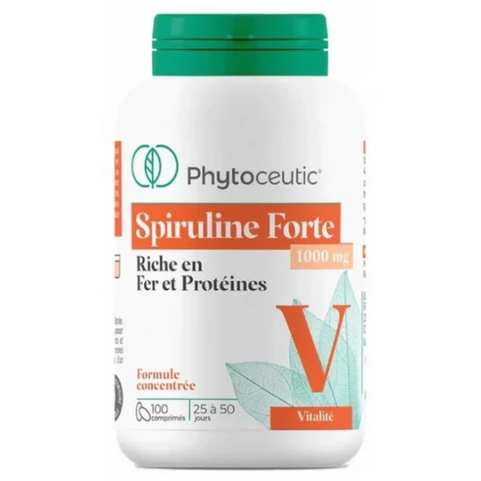 Phytoceutic Spiruline Forte 1000 mg Comprimés x 100