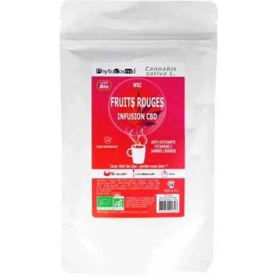 Phytocosmo Infusion CBD Fruits Rouges Bio 35 g