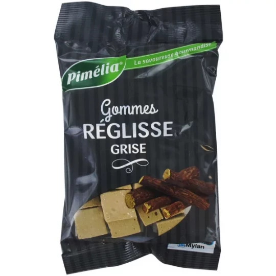 Pimélia Gommes Réglisse Grise 100 g